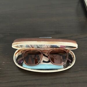 TOMS Brown Sunglasses with Case